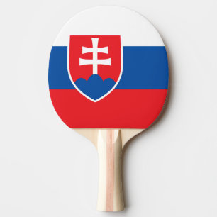 Raquete De Ping Pong Bandeira da Eslováquia