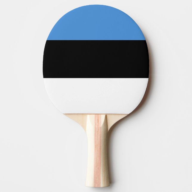 Raquete De Ping Pong Bandeira da Estônia (Frente)