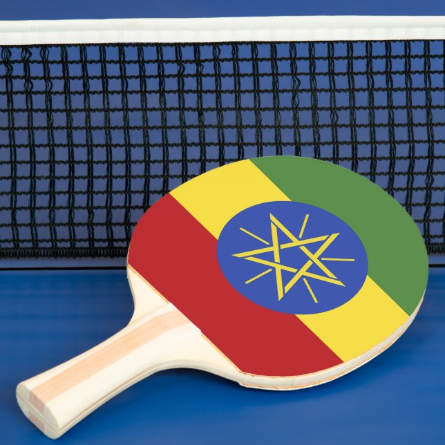 Raquete De Ping Pong Bandeira da Etiópia (Insitu)