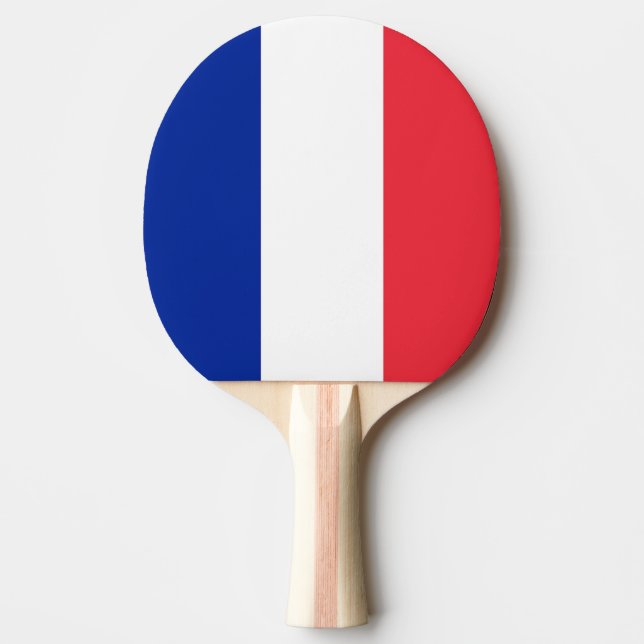 Raquete De Ping Pong Bandeira da França (Frente)
