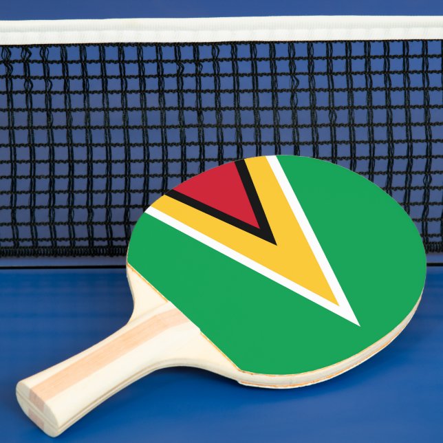 Raquete De Ping Pong bandeira da Guiana (Insitu)