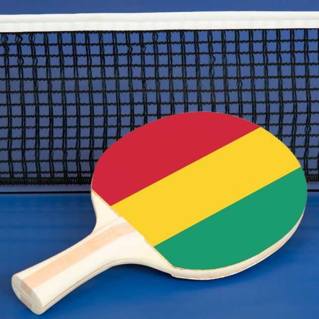 Raquete De Ping Pong bandeira da Guiné (Insitu)