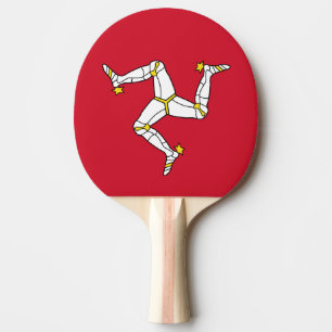 Raquete De Ping Pong Bandeira da ilha da pá de Pong do sibilo do homem
