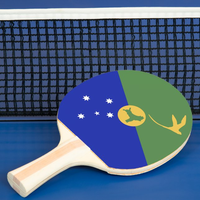 Raquete De Ping Pong bandeira da Ilha do Natal (Insitu)