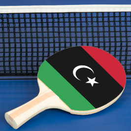Raquete De Ping Pong Bandeira da Líbia