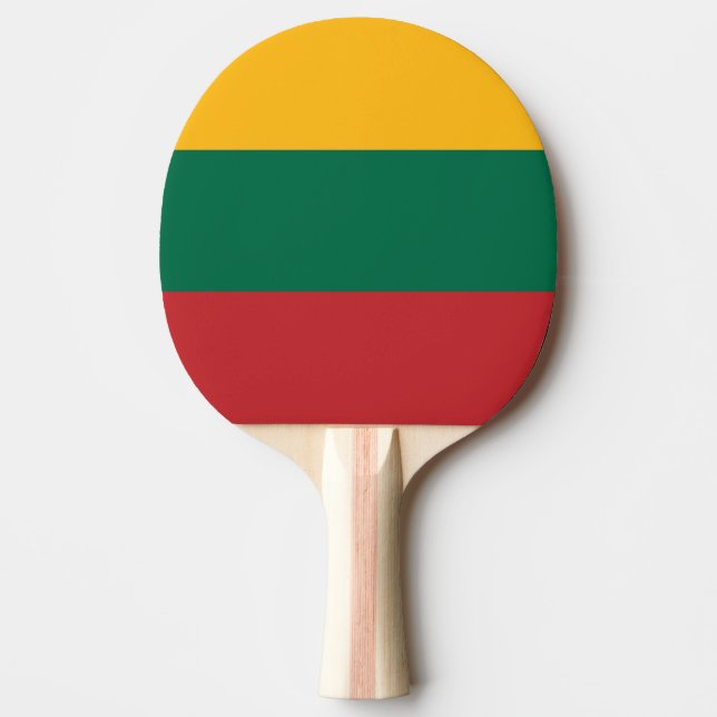 Raquete De Ping Pong Bandeira da Lituânia (Frente)