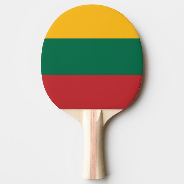 Raquete De Ping Pong Bandeira da Lituânia (Frente)