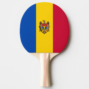 Raquete De Ping Pong Bandeira da Moldávia