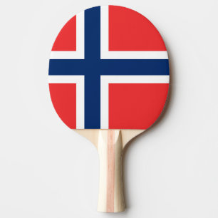 Raquete De Ping Pong Bandeira da Noruega