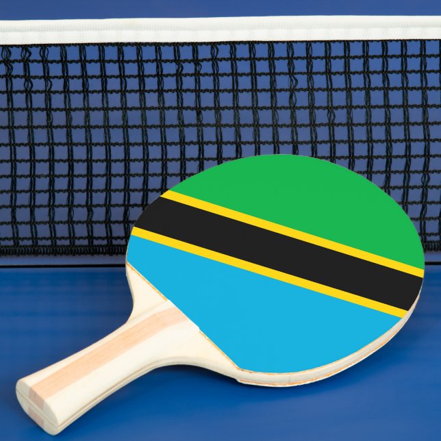 Raquete De Ping Pong Bandeira da Tanzânia (Insitu)
