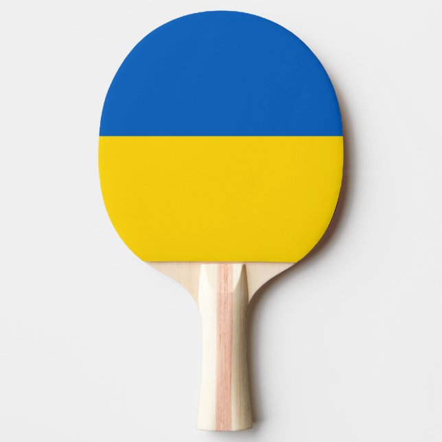 Raquete De Ping Pong Bandeira da Ucrânia (Frente)