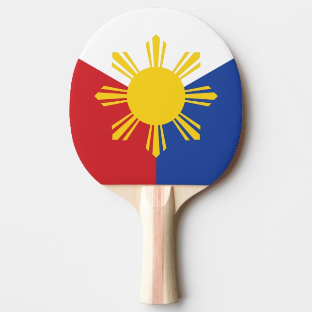 Raquete De Ping Pong Bandeira das Filipinas (Frente)