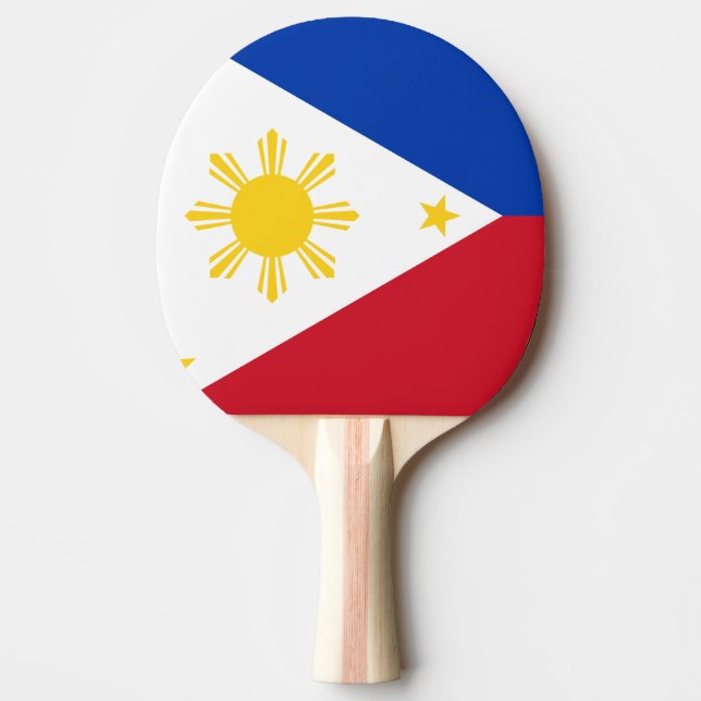Raquete De Ping Pong Bandeira das Filipinas (Frente)
