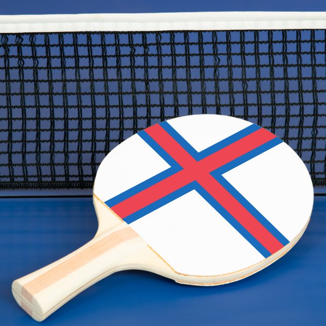 Raquete De Ping Pong Bandeira das Ilhas Faroé (Insitu)