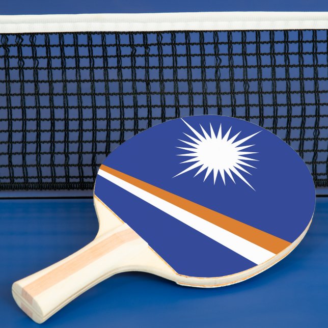 Raquete De Ping Pong bandeira das Ilhas Marshall (Insitu)