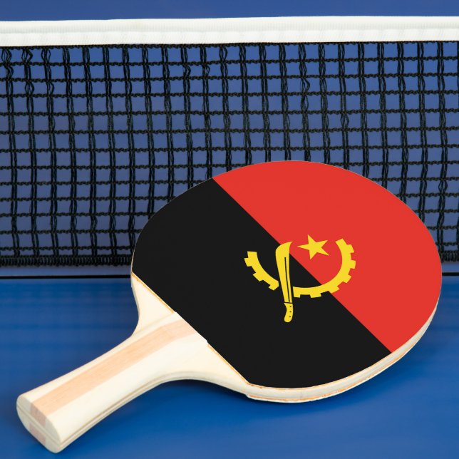 Raquete De Ping Pong Bandeira de Angola (Insitu)