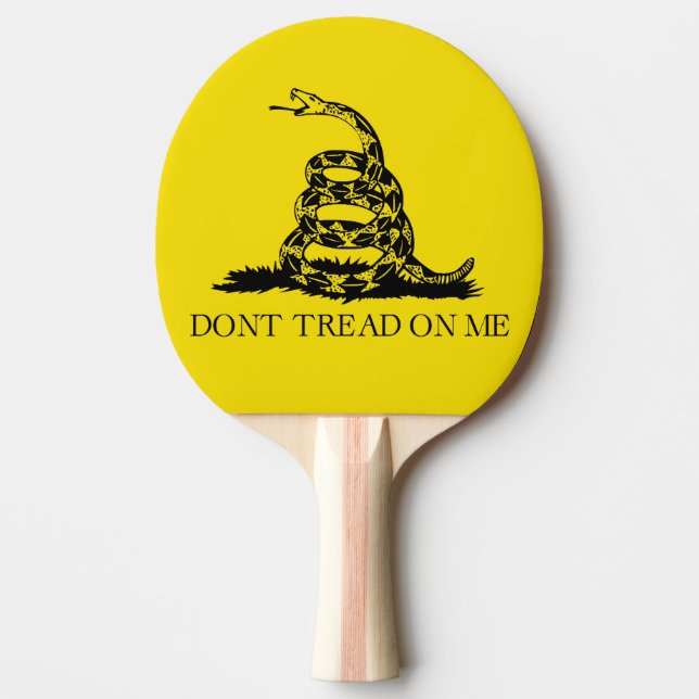 Raquete De Ping Pong Bandeira de Gadsden Rattlesnake: Guerra Revolucion (Frente)