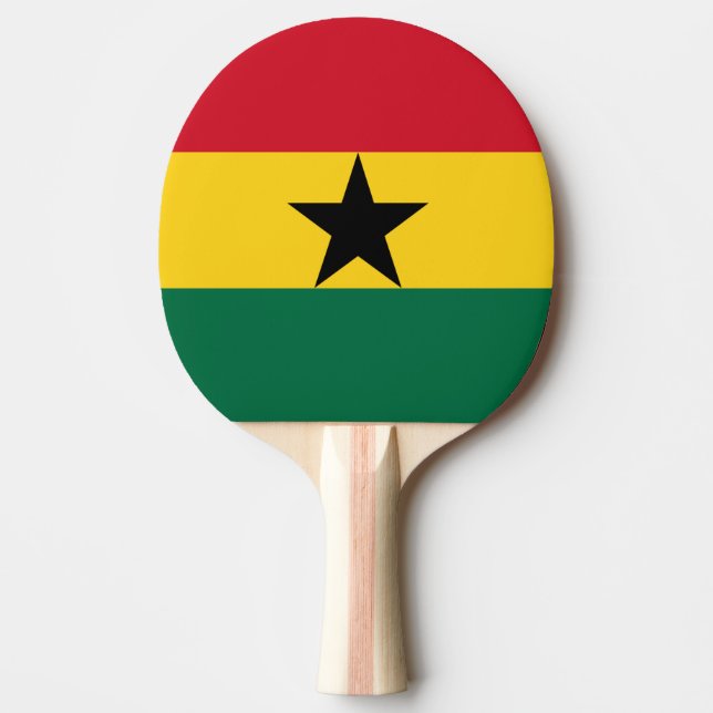 Raquete De Ping Pong Bandeira de Ghana (Frente)