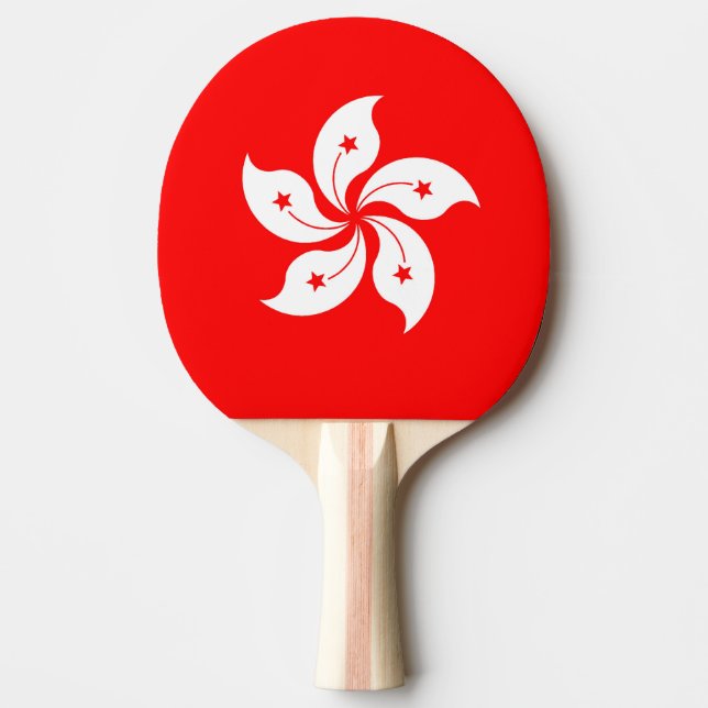 Raquete De Ping Pong Bandeira de Hong Kong (Frente)