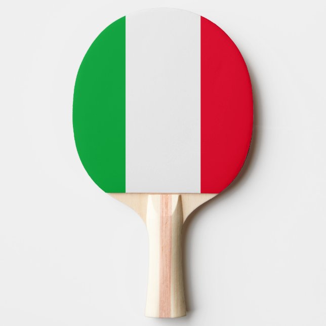 Raquete De Ping Pong Bandeira de Italia (Frente)