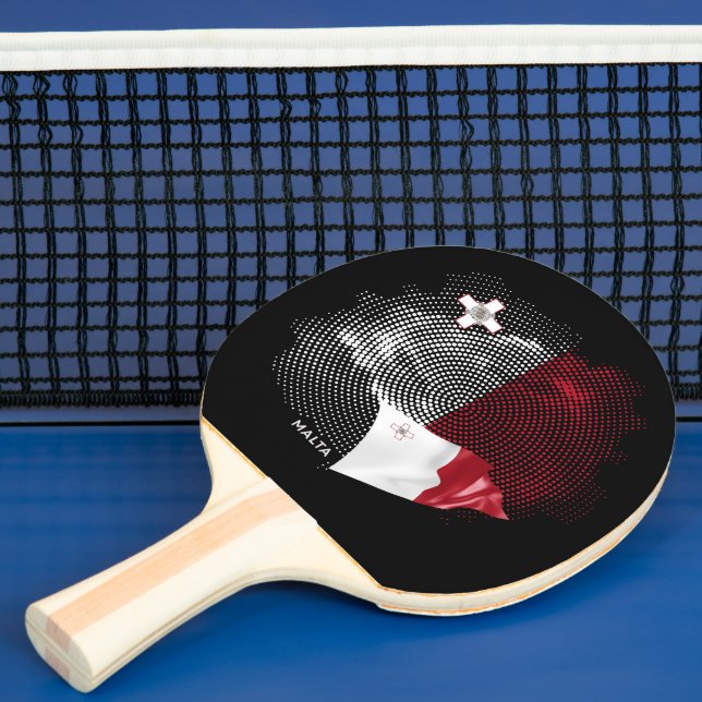 Raquete De Ping Pong bandeira de Malta (Insitu)
