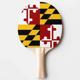 Raquete De Ping Pong Bandeira de Maryland