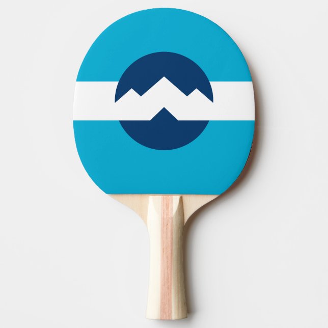 Raquete De Ping Pong Bandeira de Ogden, Utah (Frente)