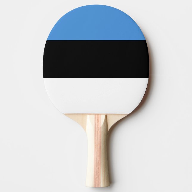 Raquete De Ping Pong Bandeira de Ping Pong da Estônia (Frente)