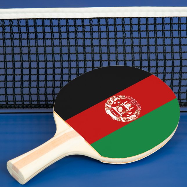 Raquete De Ping Pong Bandeira do Afeganistão (Insitu)