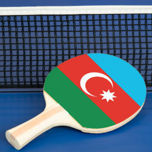 Raquete De Ping Pong Bandeira do Azerbaijão