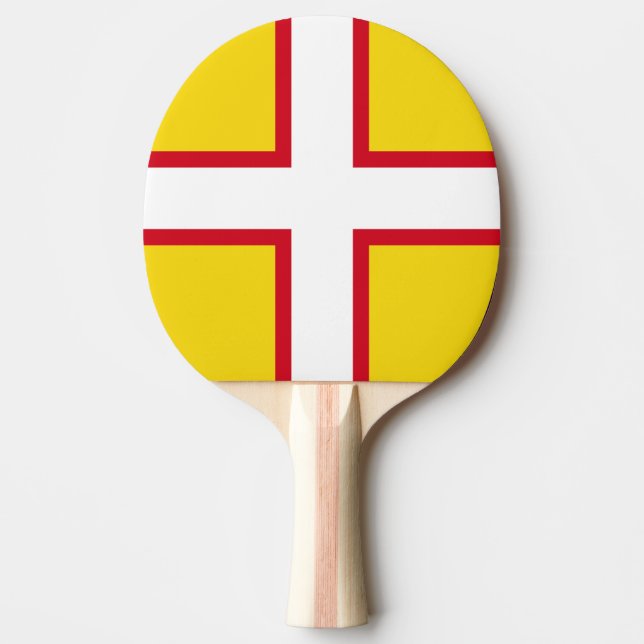 Raquete De Ping Pong Bandeira do Dorset (Frente)