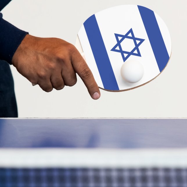 Raquete De Ping Pong Bandeira do Estado de Israel, Estrela de Davi Juda (Insitu)