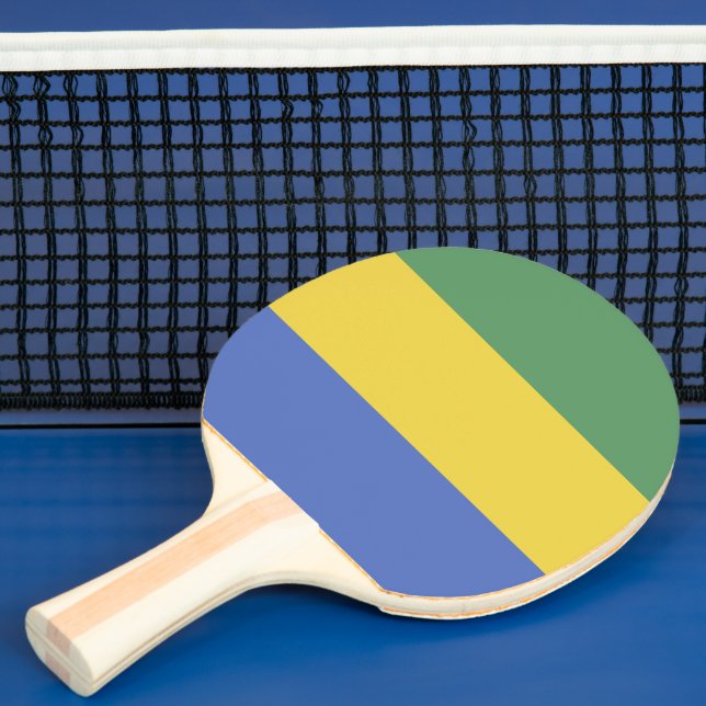 Raquete De Ping Pong Bandeira do Gabão (Insitu)