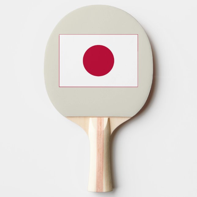 Raquete De Ping Pong Bandeira do Japão: Hinomaru, Nisshōki, Ascensão Ve (Frente)