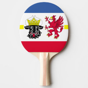 Raquete De Ping Pong Bandeira do Meclemburgo-Pomerânia Ocidental Ping P