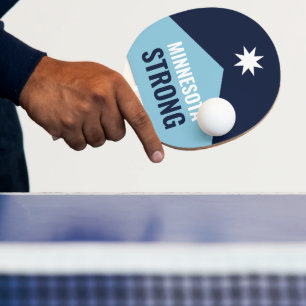 Raquete De Ping Pong Bandeira do Novo Estado Rebelde de Minnesota