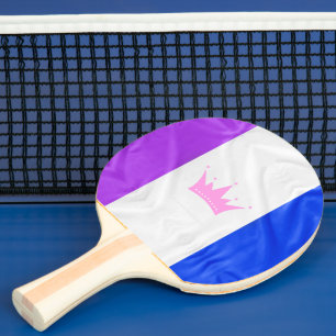 Raquete De Ping Pong Bandeira do orgulho da cultura drag SlipperyJoe's