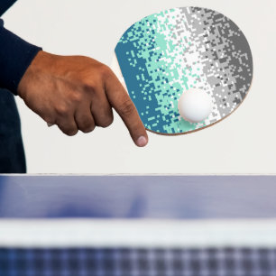 Raquete De Ping Pong Bandeira do Orgulho Frayromântico Abstrato Pixelad