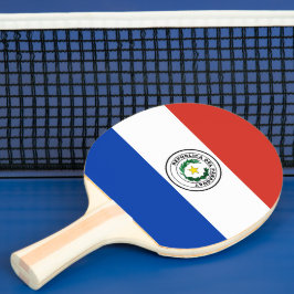 Raquete De Ping Pong bandeira do Paraguai