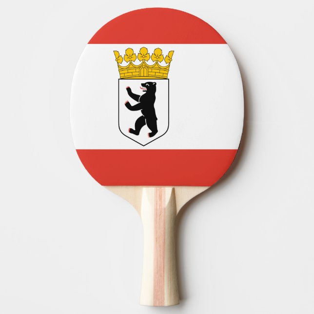 Raquete De Ping Pong Bandeira do Ping Pong de Berlim (Frente)