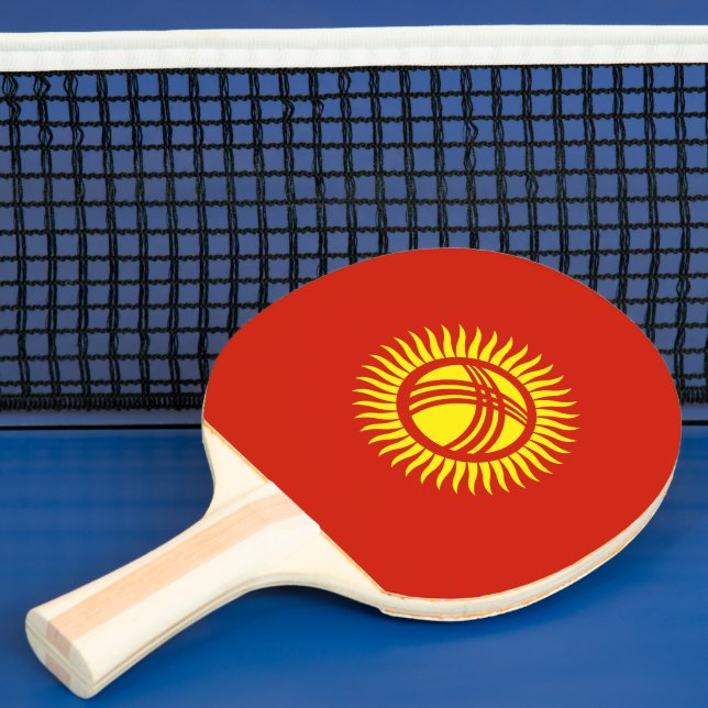 Raquete De Ping Pong Bandeira do Quirguistão (Insitu)