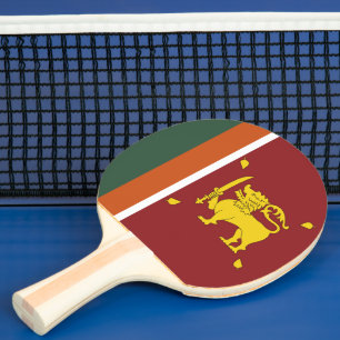 Raquete De Ping Pong Bandeira do Sri Lanka