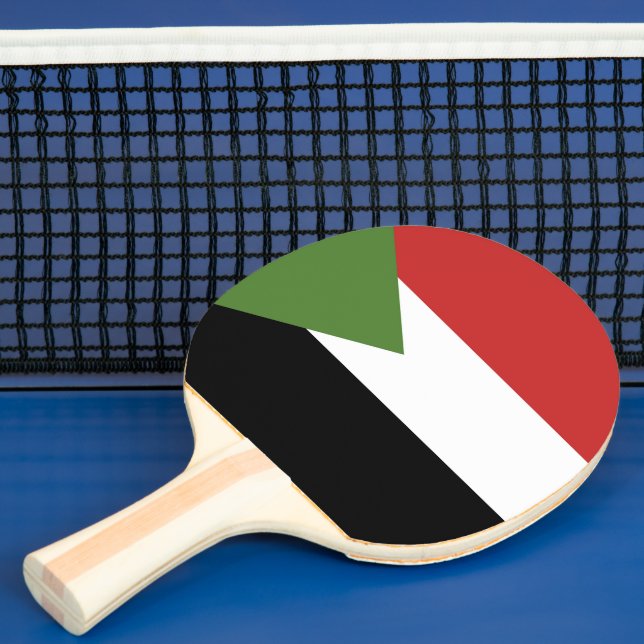 Raquete De Ping Pong Bandeira do Sudão (Insitu)