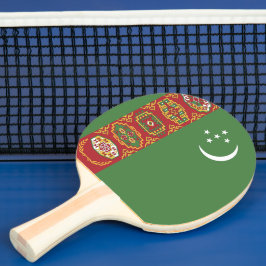 Raquete De Ping Pong bandeira do Turquemenistão