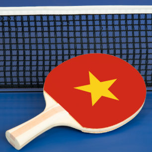 Raquete De Ping Pong bandeira do Vietname