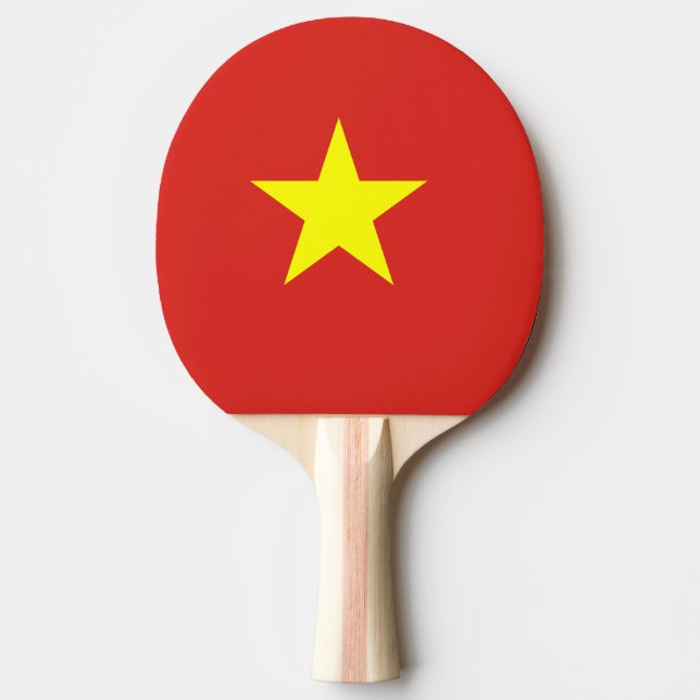 Raquete De Ping Pong bandeira do Vietname (Frente)