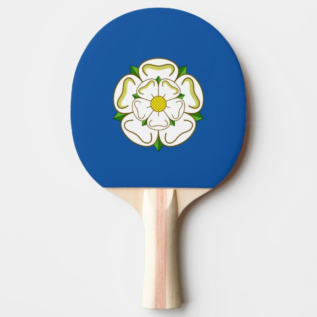 Raquete De Ping Pong Bandeira do Yorkshire Headsweats (Frente)