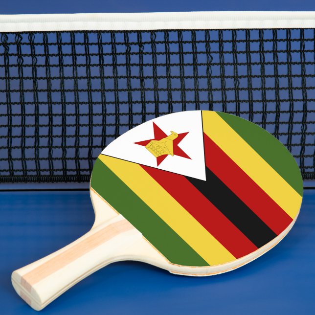 Raquete De Ping Pong Bandeira do Zimbabué (Insitu)