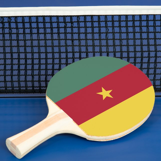 Raquete De Ping Pong Bandeira dos Camarões (Insitu)