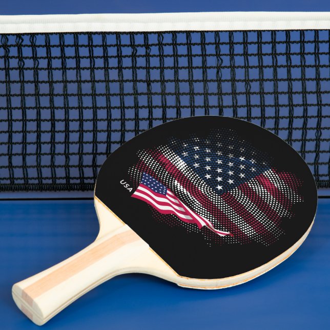 Raquete De Ping Pong bandeira dos EUA (Insitu)